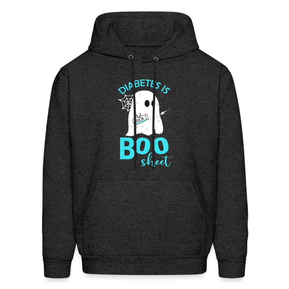 Diabetes Is Boo Sheet Humor Softstyle Unisex Hoodie - charcoal grey