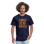 Zombies Ate My Pancreas Diabetic Humor Adult T-Shirt - navy