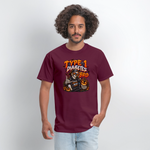 Type 1 Diabetes Bro Halloween Unisex Premium T-Shirt - burgundy