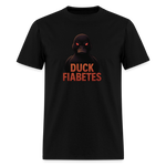 Duck Diabetes Umisex Adult  T-Shirt - black