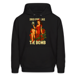 Droppin' Like The Bomb T1D Awarness Pin-up Style Unisex Hoodie - black