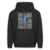 Diabetes Awareness Ribbon Unisex Softstyle Hoodie - charcoal grey