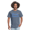 Fu*K Diabetes Blue Ribbon Diabetic Awareness Unisex T-Shirt - denim