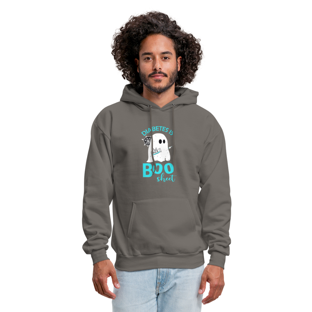 Diabetes Is Boo Sheet Humor Softstyle Unisex Hoodie - asphalt gray