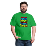 Human Costume Diabetic Zombie T-Shirt Halloween Humor : Unisex Tee Shirt - bright green