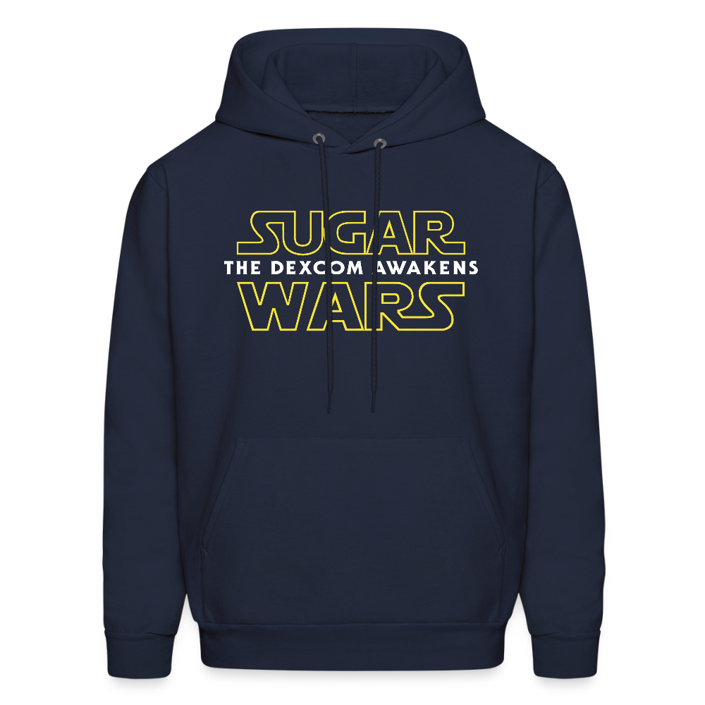 Sugar Wars "The Dexcom Awakens" Comfort Hoodie : Adult Unisex - navy