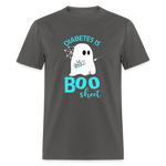 Diabetes Is Boo Sheet Funny Diabetic Halloween Humor Unisex T-Shirt - charcoal