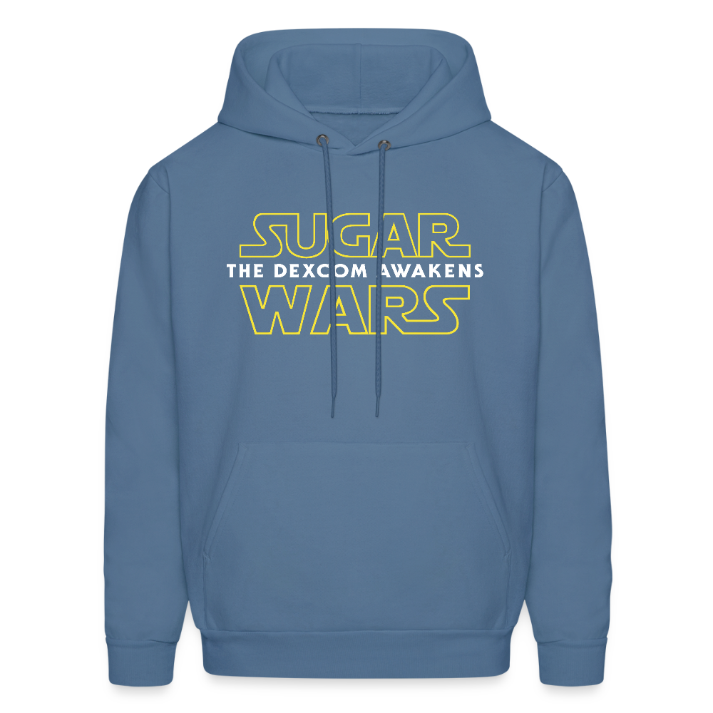 Sugar Wars "The Dexcom Awakens" Comfort Hoodie : Adult Unisex - denim blue