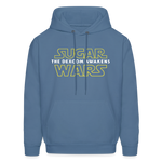 Sugar Wars "The Dexcom Awakens" Comfort Hoodie : Adult Unisex - denim blue