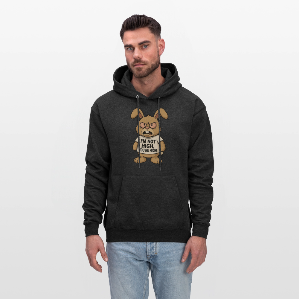Im Not High, You're High Funny Unisex Adult Hoodie - charcoal grey
