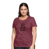 This Girl Runs On Jesus & Insulin Women’s Comfort T-Shirt - heather burgundy