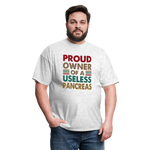Proud Owner Of A Useless Pancreas Softstyle Unisex T-Shirt - light heather gray