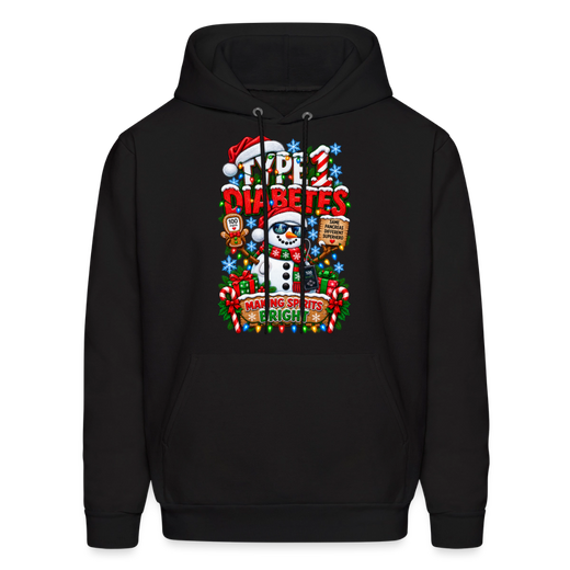 Type 1 Diabetes Ugly Christmas Men's Hoodie