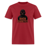 Duck Diabetes Umisex Adult  T-Shirt - dark red