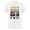 Be Nice To Diabetics Insulin Humor Unisex T-Shirt - white