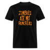 Zombies Ate My Pancreas Diabetic Humor Adult T-Shirt - black