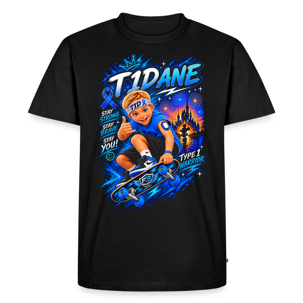 T1Dane Premium T-Shirt for Dad - black