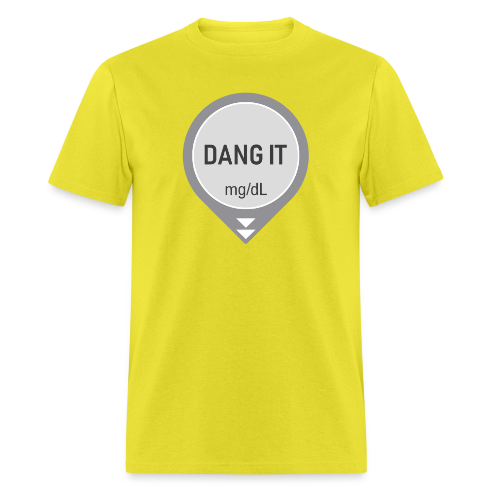 Dang It Dexcom CGM Funny Alert Sayings Unsex Adult T-Shirt - yellow