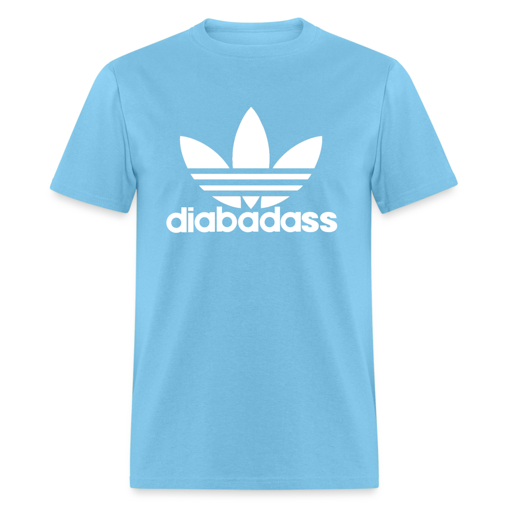 Diabadass 3 Leaf Diabetes Warrior Premium Unisex T-Shirt - aquatic blue