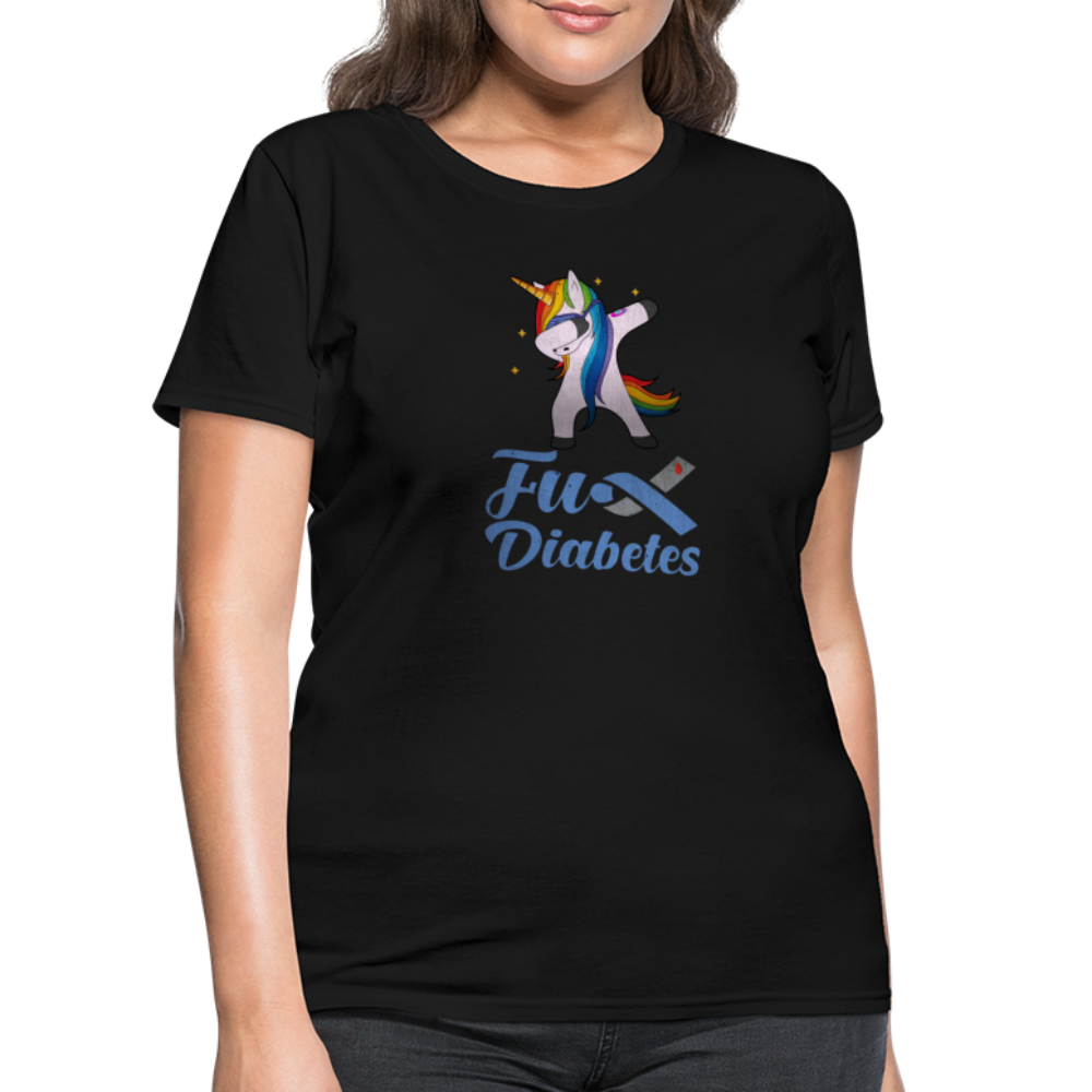 Ladies Fu** Diabetes Humor Premium Women's T-Shirt - black
