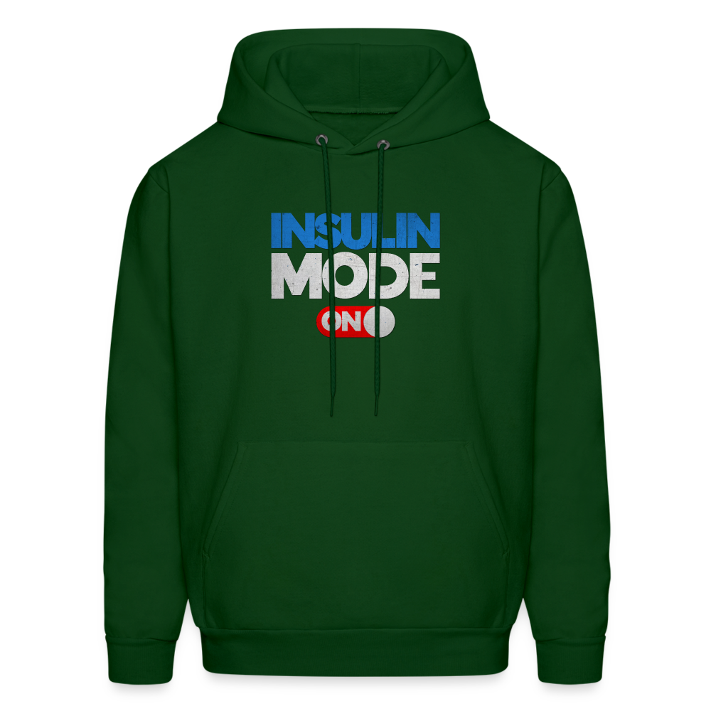 Insulin Mode On Gamers Adult Parody Premium Unisex Hoodie - forest green