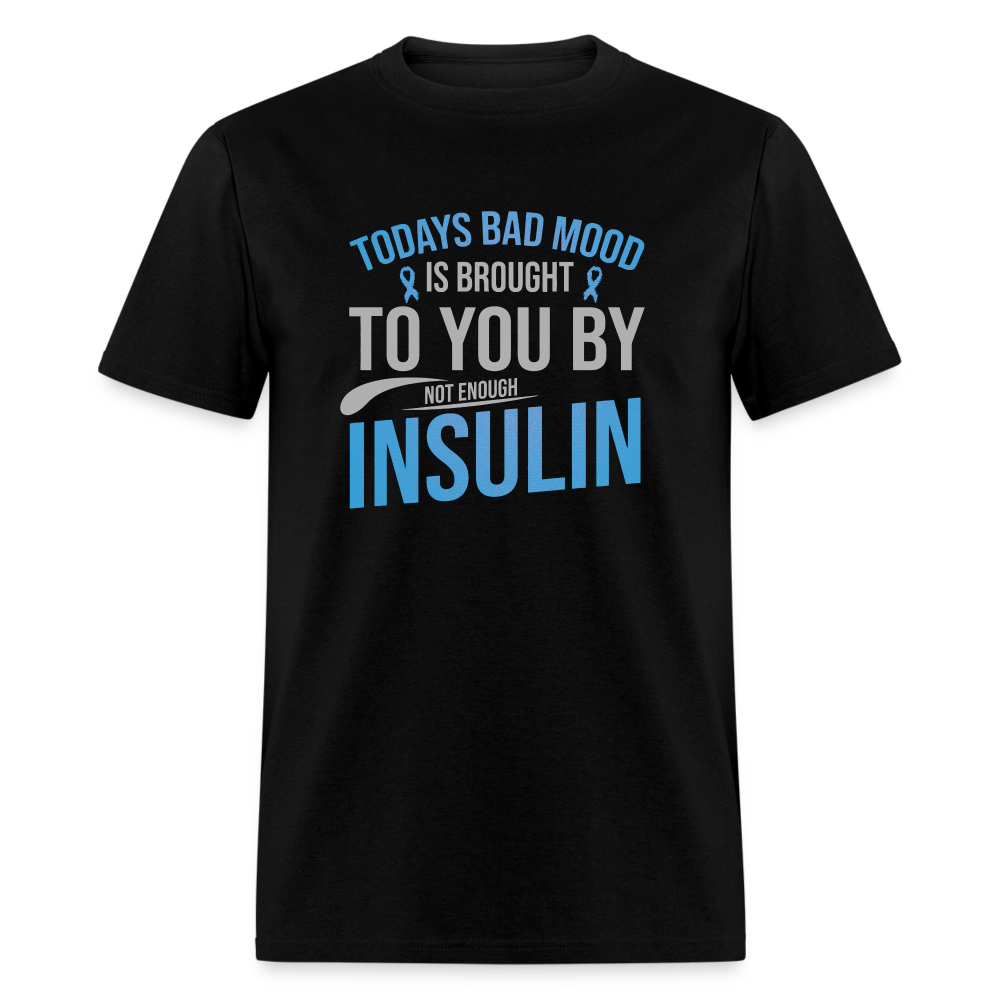 "Today's Mood" Diabetes Insulin Humor Unisex Classic T-Shirt - black