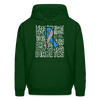 Diabetes Awareness Ribbon Unisex Softstyle Hoodie - forest green