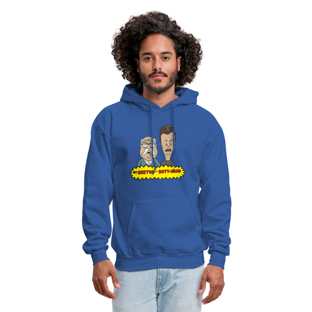 Beetus and Butthead Mashup Adult Unisex Comfort Hoodie - royal blue