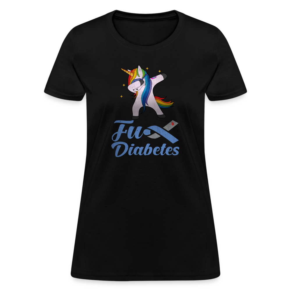 Ladies Fu** Diabetes Humor Premium Women's T-Shirt - black