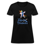 Ladies Fu** Diabetes Humor Premium Women's T-Shirt - black