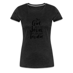 This Girl Runs On Jesus & Insulin Women’s Comfort T-Shirt - charcoal grey