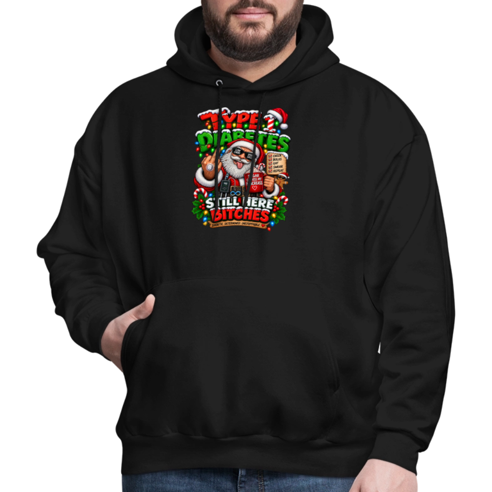 Type 1 Christmas Hoodie "Still Here" Dark Men's Hoodie - black