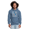 Diabetes Awareness Ribbon Unisex Softstyle Hoodie - denim blue