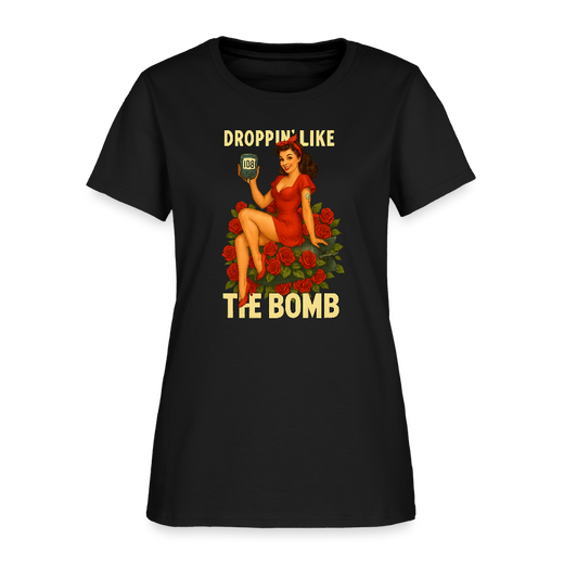 Droppin' Like The Bomb Pin-up Women's Diabetic Humor T-Shirt