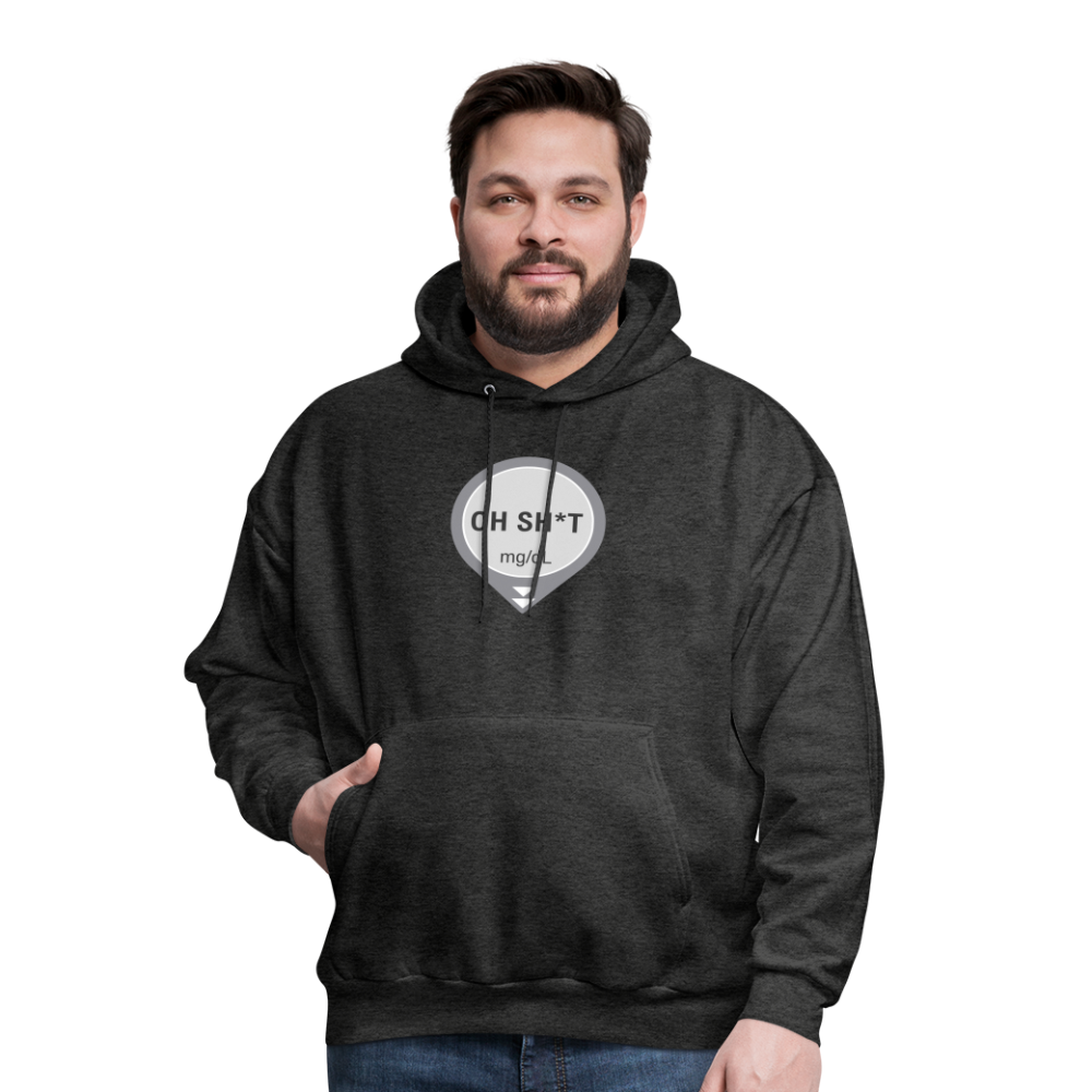 Dexcom Oh Sh*t Crash Alert Humor Humor Unisex Contrast Hoodie - charcoal grey