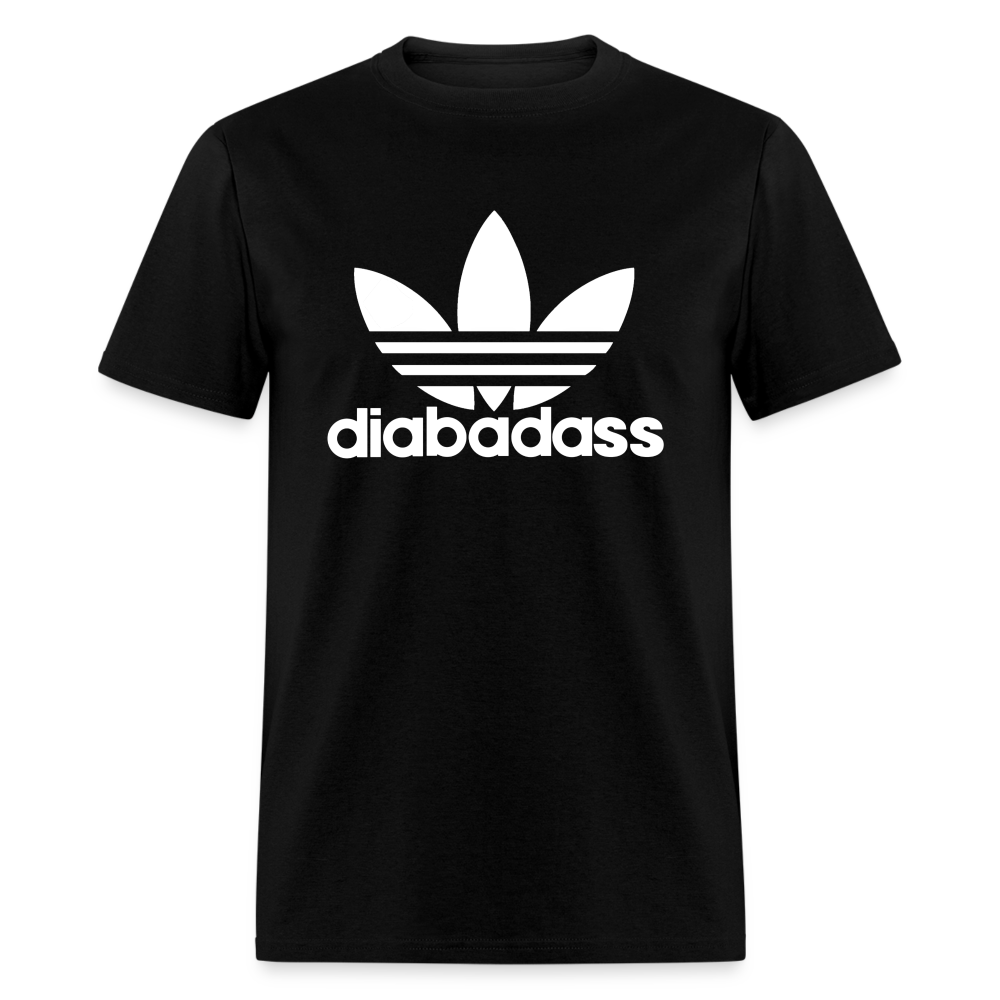 Diabadass 3 Leaf Diabetes Warrior Premium Unisex T-Shirt - black