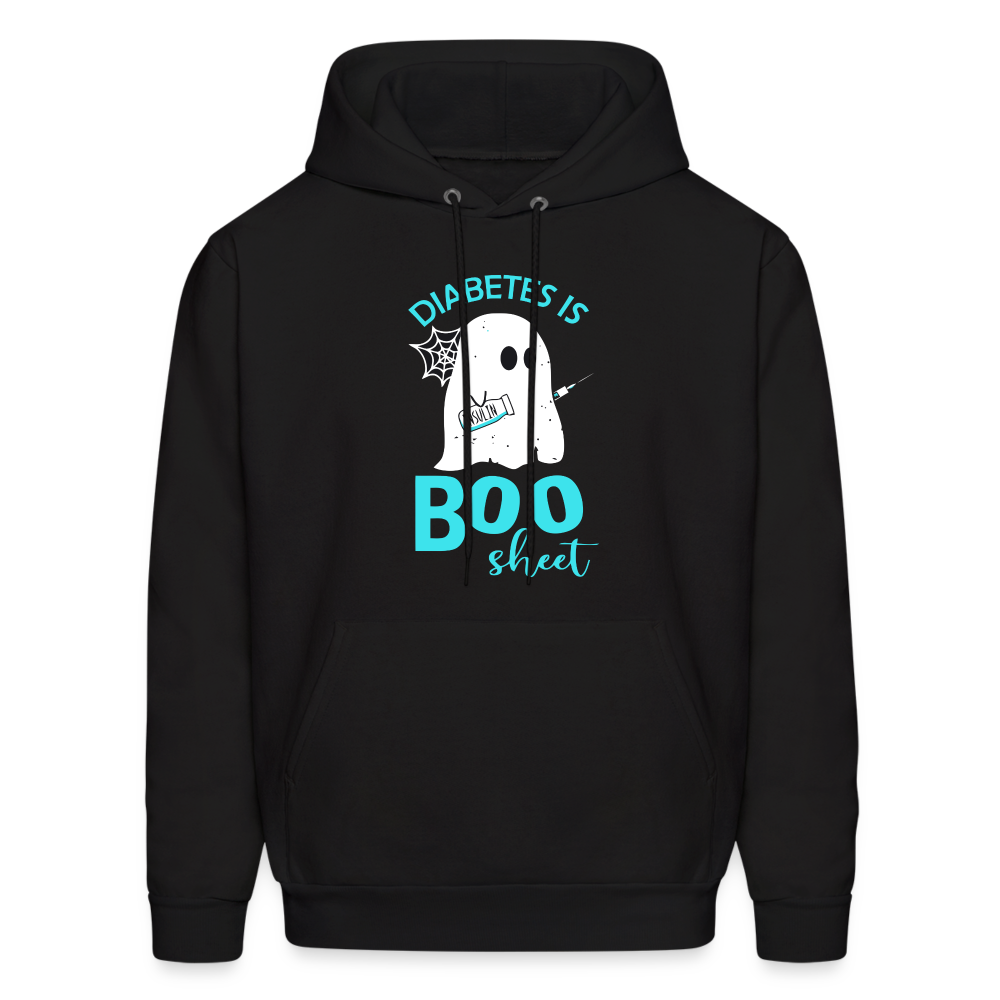 Diabetes Is Boo Sheet Humor Softstyle Unisex Hoodie - black