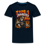 T1D BRO! Halloween Kids' & Youth Premium T-Shirt - deep navy