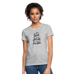 This Girl Runs On Jesus & Insulin Women's T-Shirt - heather gray