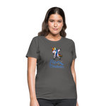 Ladies Fu** Diabetes Humor Premium Women's T-Shirt - charcoal