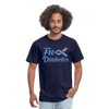 Fu*K Diabetes Blue Ribbon Diabetic Awareness Unisex T-Shirt - navy