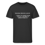 Funny Type 1 Humor Parody Shirt Unisex 50/50 Adult T-Shirt - black