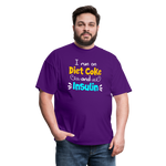 I Run On Diet Coke And Insulin Adult Funny Diabetes Awareness Unisex T-Shirt - purple