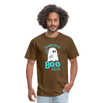 Diabetes Is Boo Sheet Funny Diabetic Halloween Humor Unisex T-Shirt - brown