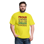 Proud Owner Of A Useless Pancreas Softstyle Unisex T-Shirt - yellow