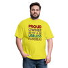 Proud Owner Of A Useless Pancreas Softstyle Unisex T-Shirt - yellow