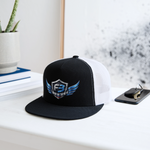 Freedom Band Snap Back Trucker Hat - black/white