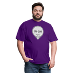 UH-OH! Dexcom Lows Alert Humor Adult Unisex T-Shirt - purple