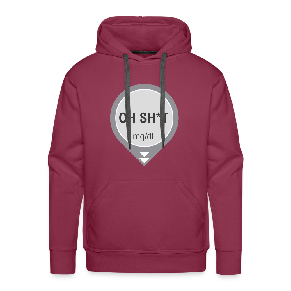 Dexcom Oh Sh*t Lows Premium Unisex Hoodie - burgundy