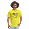 I Run On Coffee & Insulin Adult Unisex Softstyle T-Shirt - yellow